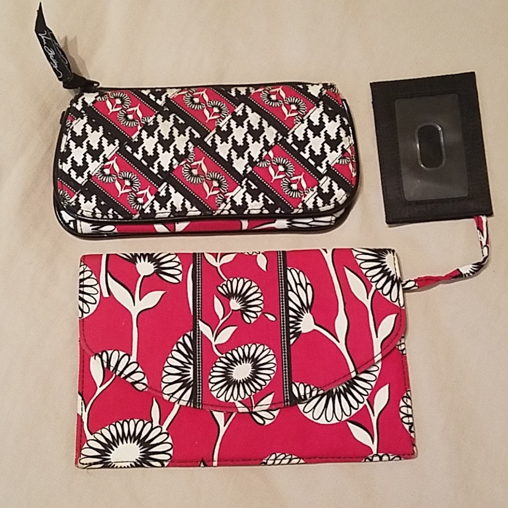 Vera Bradley matching wallet and passport holder